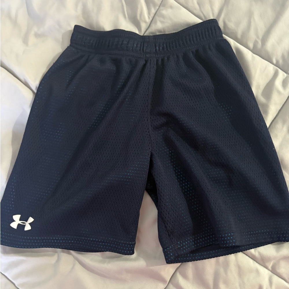 Under Armour Kids Navy Blue Mesh Shorts